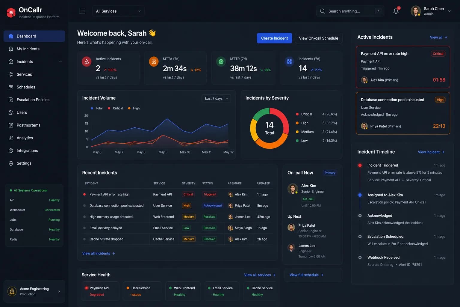 Incident Operations Dashboard
